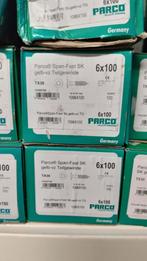 Schroeven 6x100 geelverzinkt a 100st 14 doosjes €150,00, Ophalen of Verzenden, Nieuw, 50 tot 100 mm, Schroeven