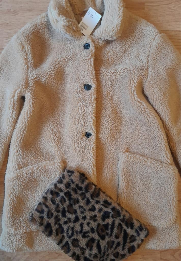 Teddy jas zachte meisjes jas NIEUW 164 van h&m, Kinderen en Baby's, Kinderkleding | Maat 164, Meisje, H&M, Nieuw, Ophalen of Verzenden