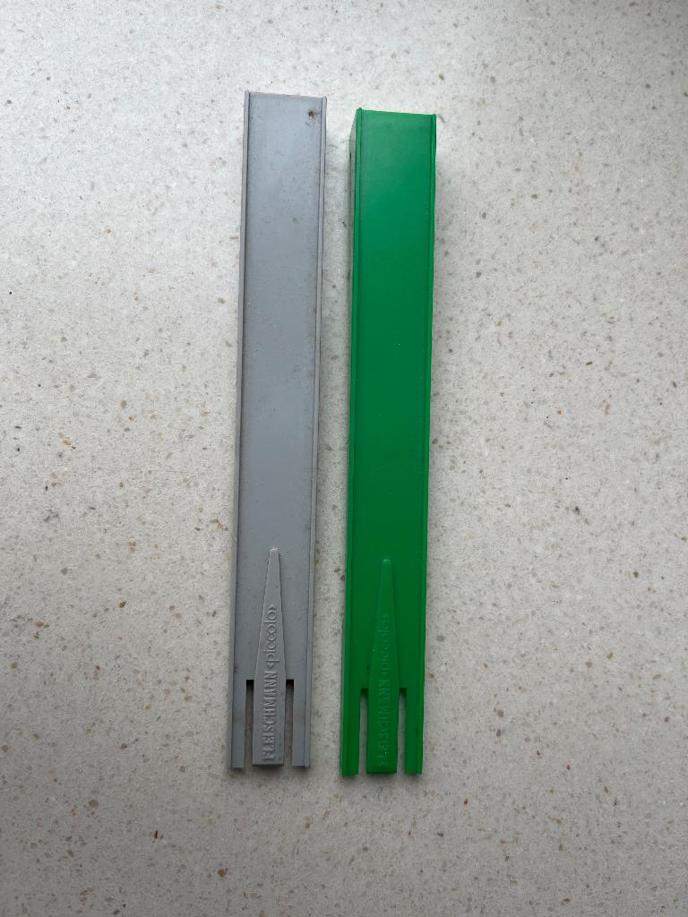 2 Fleischmann Piccolo N 9480 wielenrichter.zie omschrijving, Gelijkstroom, Fleischmann, Rails, Ophalen of Verzenden