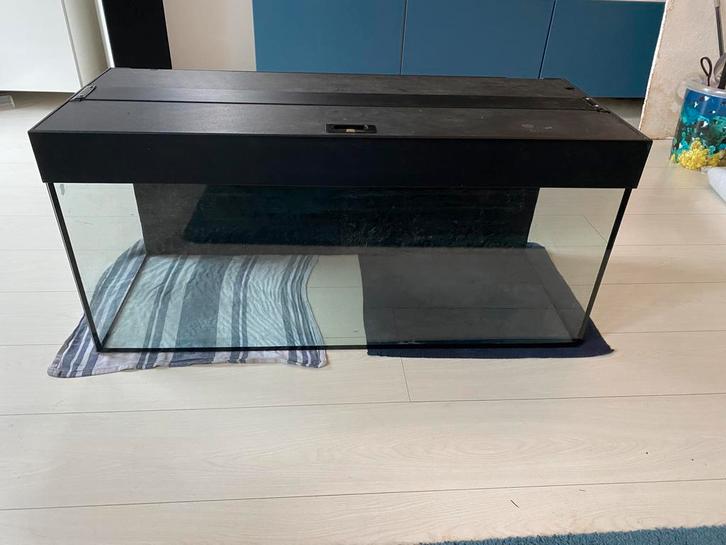 Aquarium met kap en LED verlichting met computer 100x40x40, Dieren en Toebehoren, Vissen | Aquaria en Toebehoren, Gebruikt, Leeg aquarium