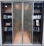 schuifdeuren glas monorail lengte 217cm., Ophalen, 80 tot 100 cm, Binnendeur, 200 tot 215 cm