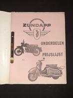 Zundapp prijslijst onderdelen Stokvis 1962 Bella KS scooter, Fietsen en Brommers, Handleidingen en Instructieboekjes, Ophalen of Verzenden