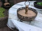 Etagère met Houten Blad en Metalen Rand, Ophalen of Verzenden, Gebruikt