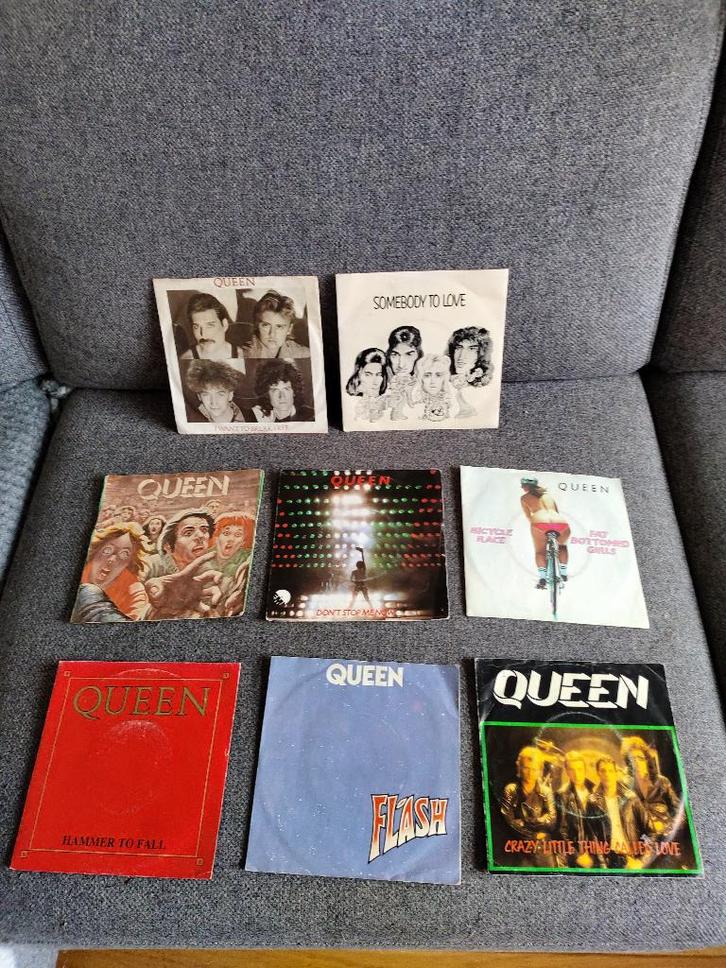 Queen Singles 8st Somebody to love, Bicycle Race etc, Cd's en Dvd's, Vinyl Singles, Gebruikt, Pop, 7 inch, Ophalen of Verzenden