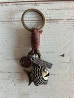 bruin leren/koperkleurige vis sleutelhanger, Ophalen of Verzenden, Nieuw, Dier of Natuur