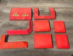 Playmobil losse onderdelen daken dakdelen dakpan rood roze, Ophalen of Verzenden, Gebruikt, Los playmobil