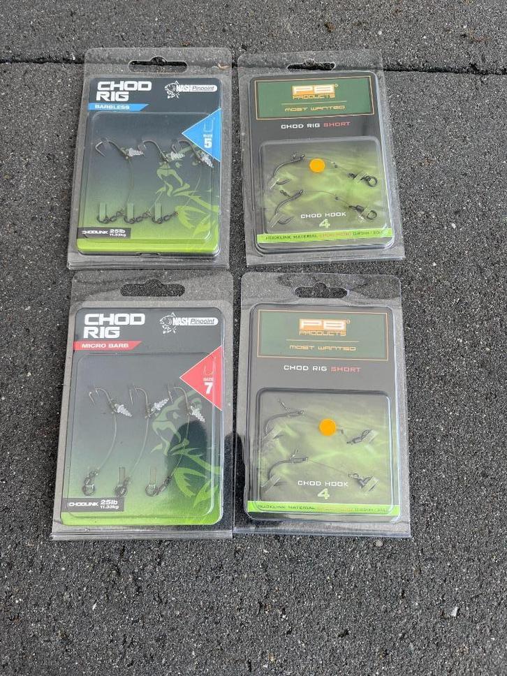 adv 179 / NIEUW mixset 4 blisters rig 's, Watersport en Boten, Hengelsport | Karpervissen, Nieuw, Haak, Ophalen of Verzenden