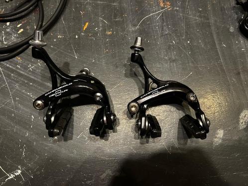 Campagnolo Centaur Skeleton remhoeven – zwart – set voor/ach, Fietsen en Brommers, Fietsonderdelen, Gebruikt, Racefiets, Overige typen