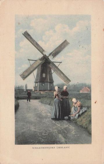 JJ163 Zeeland Schaatsen Rijders IJspret 1918 beschikbaar voor biedingen