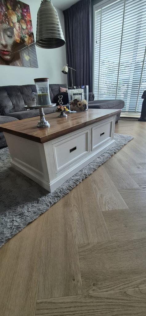 Salontafel merk Surrey, Huis en Inrichting, Tafels | Salontafels, Gebruikt, Minder dan 50 cm, 50 tot 100 cm, 100 tot 150 cm, Rechthoekig
