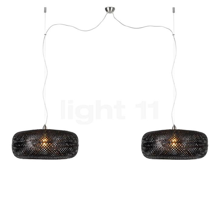GOOD&MOJO Palawan hanglamp dubbele pendel (zonder kappen), Huis en Inrichting, Lampen | Hanglampen, Nieuw, 50 tot 75 cm, Kunststof
