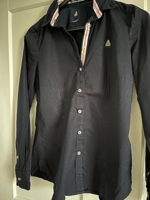 Gaatsra dames blouse getailleerd model marine, Kleding | Dames, Blouses en Tunieken, Zo goed als nieuw, Maat 36 (S), Blauw, Verzenden