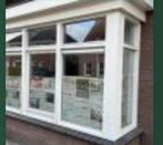 Erker raamkozijn hardhout met glas HR++, Doe-het-zelf en Verbouw, Raamkozijn, Ophalen of Verzenden, Zo goed als nieuw, 150 tot 225 cm