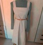 Lange ecru overgooier jurk maat S, Kleding | Dames, Jurken, Beige, Nieuw, Ophalen of Verzenden, Maat 36 (S)