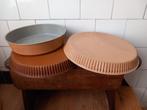 oude Franse brocante taartvormen, vintage bakvormen, 3 stuks, Ophalen