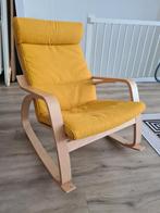 Schommelstoel ikea oker, Huis en Inrichting, Fauteuils, Ophalen of Verzenden, Zo goed als nieuw