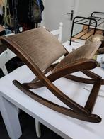 Vintage inklapbaar voetenbankje, Huis en Inrichting, Stoelen, Ophalen of Verzenden, Zo goed als nieuw, Eén