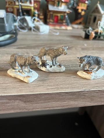 Lemax Kerstdorp Wolven - Set van 3 beschikbaar voor biedingen