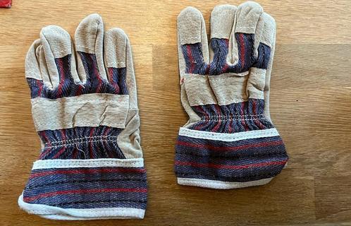 Leren tuinhandschoenen / klushandschoenen kind 3-5 jaar zgan, Kinderen en Baby's, Speelgoed | Educatief en Creatief, Zo goed als nieuw