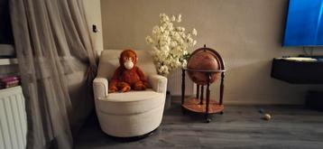 Draaifauteuil - Crème - Zo goed als nieuw beschikbaar voor biedingen