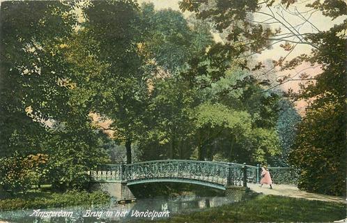 (304-224-023) Amsterdam Brug in het Vondelpark, Verzamelen, Ansichtkaarten | Nederland, Noord-Holland, Verzenden