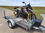 Motoraanhanger, Motortrailer te HUUR!, Diensten en Vakmensen, Verhuur | Auto en Motor, Aanhangwagen