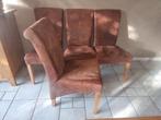 Bruine eettafelstoelen (4 stuks), Huis en Inrichting, Ophalen, Zo goed als nieuw, Bruin, Vier