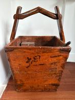 Mooie oude rijstbak, incl pook, schep, Huis en Inrichting, Haarden, Ophalen of Verzenden, Zo goed als nieuw, Vrijstaande haard