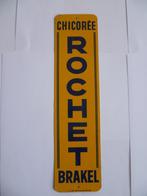 BLIKKEN DEURPOST BORDJE"CHICOREE ROCHET BRAKEL"UIT 1935, Verzamelen, Ophalen of Verzenden, Zo goed als nieuw, Reclamebord