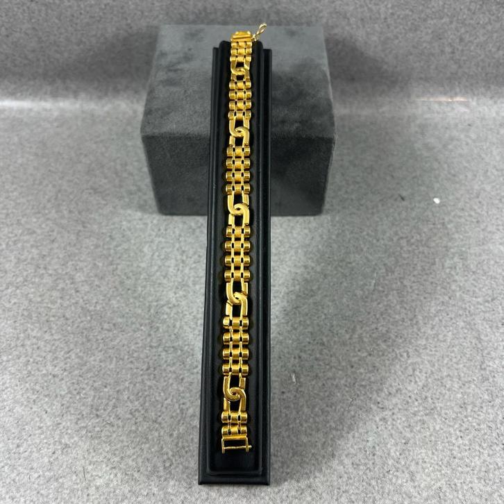 Gouden Armband | 22k | 29,21g | 19,5 cm | 401852, Sieraden, Tassen en Uiterlijk, Armbanden, Gebruikt, Goud, Goud, Ophalen of Verzenden