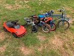 Porsche trapauto , kinderfiets 16” / 12” , en loopfietsje, Ophalen of Verzenden, Loopfiets
