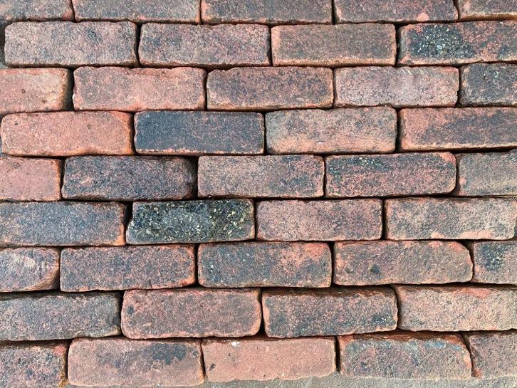 Ca. 40m² Oude Gebakken Dikformaten, Rood-Bruin, ob, V57, Tuin en Terras, Tegels en Klinkers, Gebruikt, Klinkers, Keramiek, 10 m² of meer