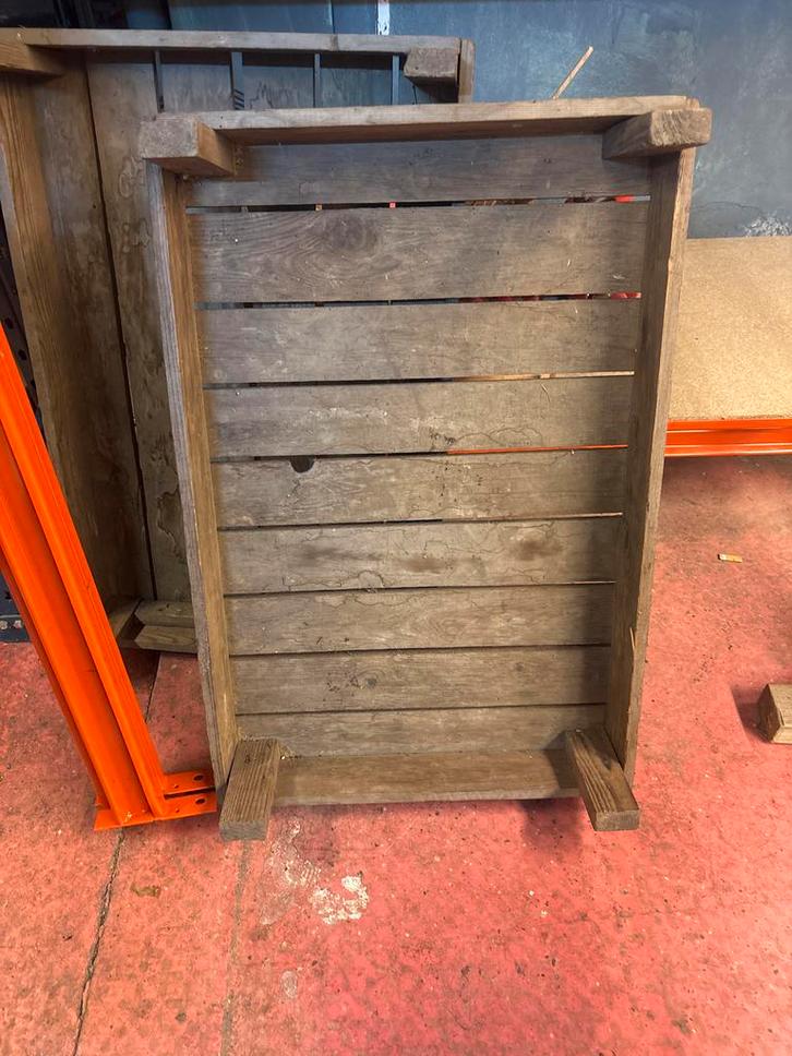 Oude Houten Kist, Huis en Inrichting, Woonaccessoires | Kisten, Gebruikt, Minder dan 50 cm, Grenenhout, Ophalen of Verzenden