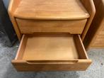 2 teakhouten nachtkastjes €25,- p.s, Ophalen, Minder dan 45 cm, ., 55 tot 70 cm