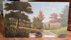 Schilderij T.J.Scheer natuur met koeien, Antiek en Kunst, Kunst | Schilderijen | Klassiek, Ophalen of Verzenden