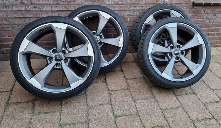 ORIGINELE AUDI A4 B9 COMPETITION VELGEN  19  INCH BWJ 2021, Auto-onderdelen, Banden en Velgen, Velg(en), Zomerbanden, 19 inch