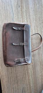 Oud lederen schooltas., Ophalen of Verzenden, Gebruikt, Bruin, Leer