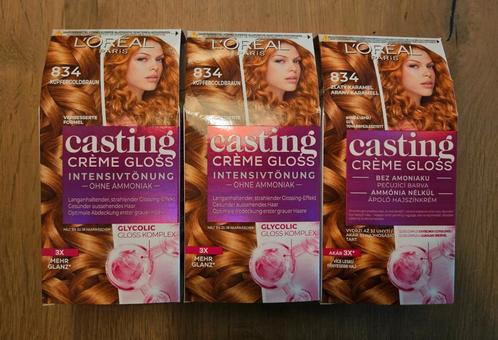 L'Oréal casting creme gloss 834 3 stuks, Sieraden, Tassen en Uiterlijk, Uiterlijk | Haarverzorging, Nieuw, Overige typen, Ophalen of Verzenden