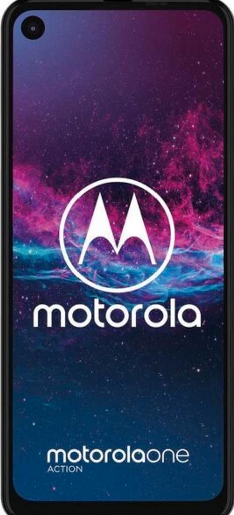 Motorola one action, Telecommunicatie, Mobiele telefoons | Motorola, Gebruikt, Overige modellen, Touchscreen, Blauw, Ophalen of Verzenden