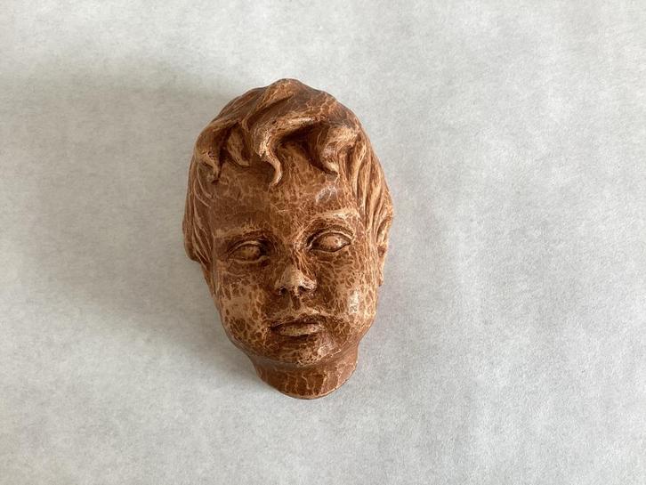 Vintage Keramiek kinderkopje wanddecoratie jaren 60, Antiek en Kunst, Curiosa en Brocante, Ophalen of Verzenden