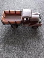 Te koop blikken/ metaal vrachtwagen met houten laadbak, Ophalen
