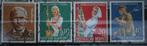 Setje 4 postzegels BRD 1958 Wohlfahrt, Ophalen of Verzenden, BRD, Gestempeld