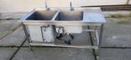 Rvs horeca spoeltafel, Ophalen, Gebruikt, RVS Meubilair