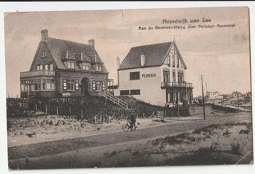 Noordwijk aan Zee Rembrandtweg oude ansichtkaart / schade