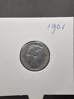 25 cent 1901 koningin Wilhelmina, Postzegels en Munten, Munten | Nederland, Zilver, 25 cent, Ophalen of Verzenden, Koningin Wilhelmina