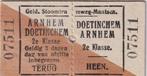 9 Kaartjes Geldersche Stoom Tram Maatschappij, Tickets en Kaartjes, Twee personen, Bus, Metro of Tram, Met bestemming of datum