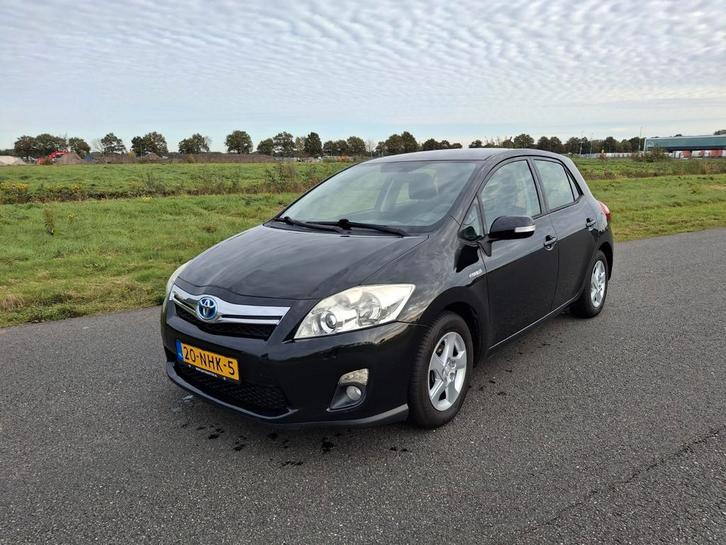 Toyota Auris 1.8 Full Hybrid 5DR CVT 2010 Zwart, Auto's, Toyota, Particulier, Auris, Airbags, Airconditioning, Centrale vergrendeling