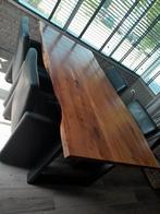Stoere zware eethoek compleet, Huis en Inrichting, Tafels | Eettafels, Ophalen, 200 cm of meer, Zo goed als nieuw, Vijf personen of meer