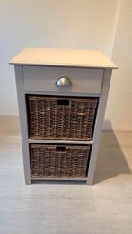 Leuk kastje met lade en manden, Huis en Inrichting, Kasten | Ladekasten, Ophalen, Gebruikt, 1 of 2 laden, 50 tot 100 cm