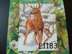 Servetten decoupage/bullet journal – hert & roodborst L1183, Verzenden, Nieuw, Materiaal